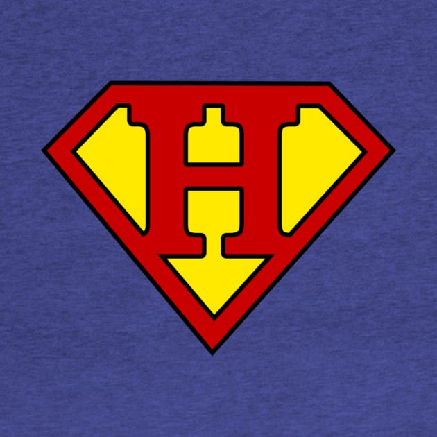 Superhero Symbol Letter H by NextLevelDesignz